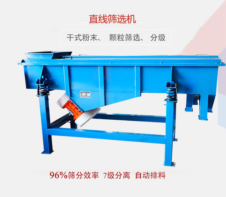直線篩選機用于篩選、分級各種粉末、顆粒
